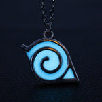 NARUTO GLOWING KONOHA SYMBOL NECKLACE
