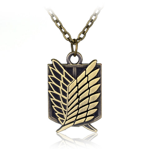 ATTACK ON TITAN SURVEY CORPS BRONZE NECKLACE